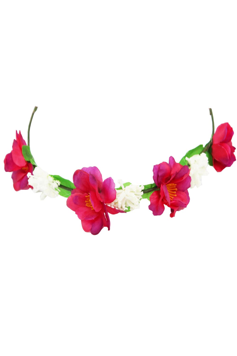 GHIRLANDA DI FIORE FUXIA PER DAMIGELLA